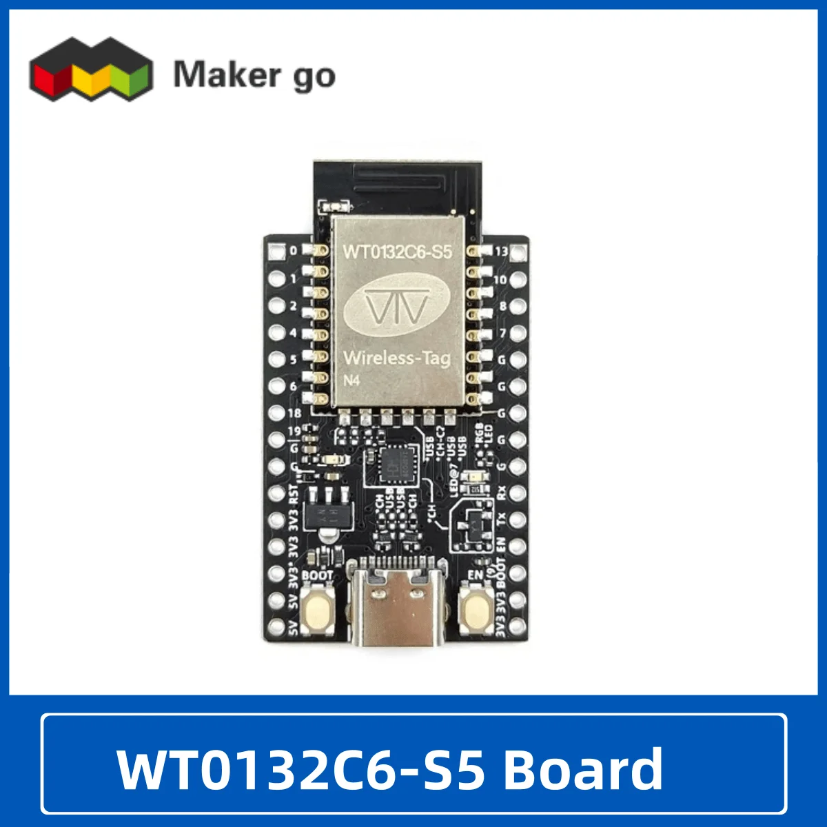 ESP32-C6 модуль макетной платы, высокопроизводительная Встроенная антенна PCB с двумя модулями Wi-Fi и Bluetooth