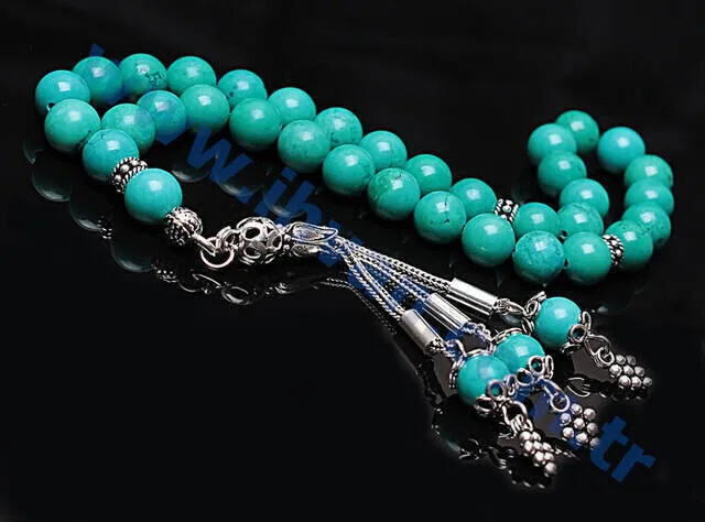 IQRAH Turquoise Stone Rosary (925 SETTING SILVER)