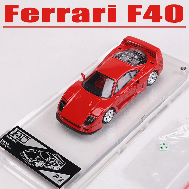 FY 1/64 Ferrari F40 aleación de juguete vehículo de motor Diecast Metal modelo regalos