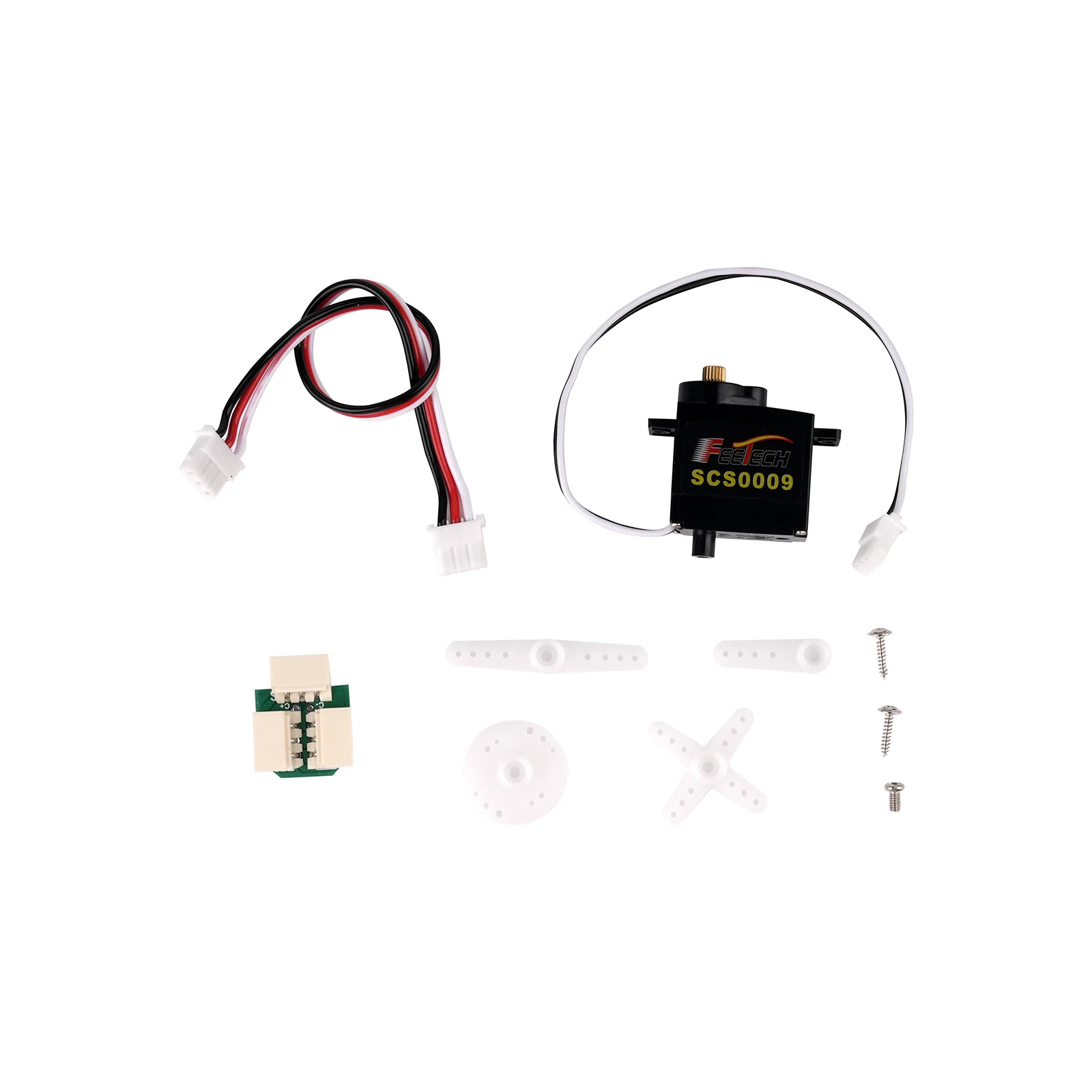 Mini Servo Feetech da 2 kg 300 °   Micro servomotore con ingranaggi metallici a doppio asse per modelli di braccio robotico/RC con bus seriale TTL (1/2/4/10 pezzi)