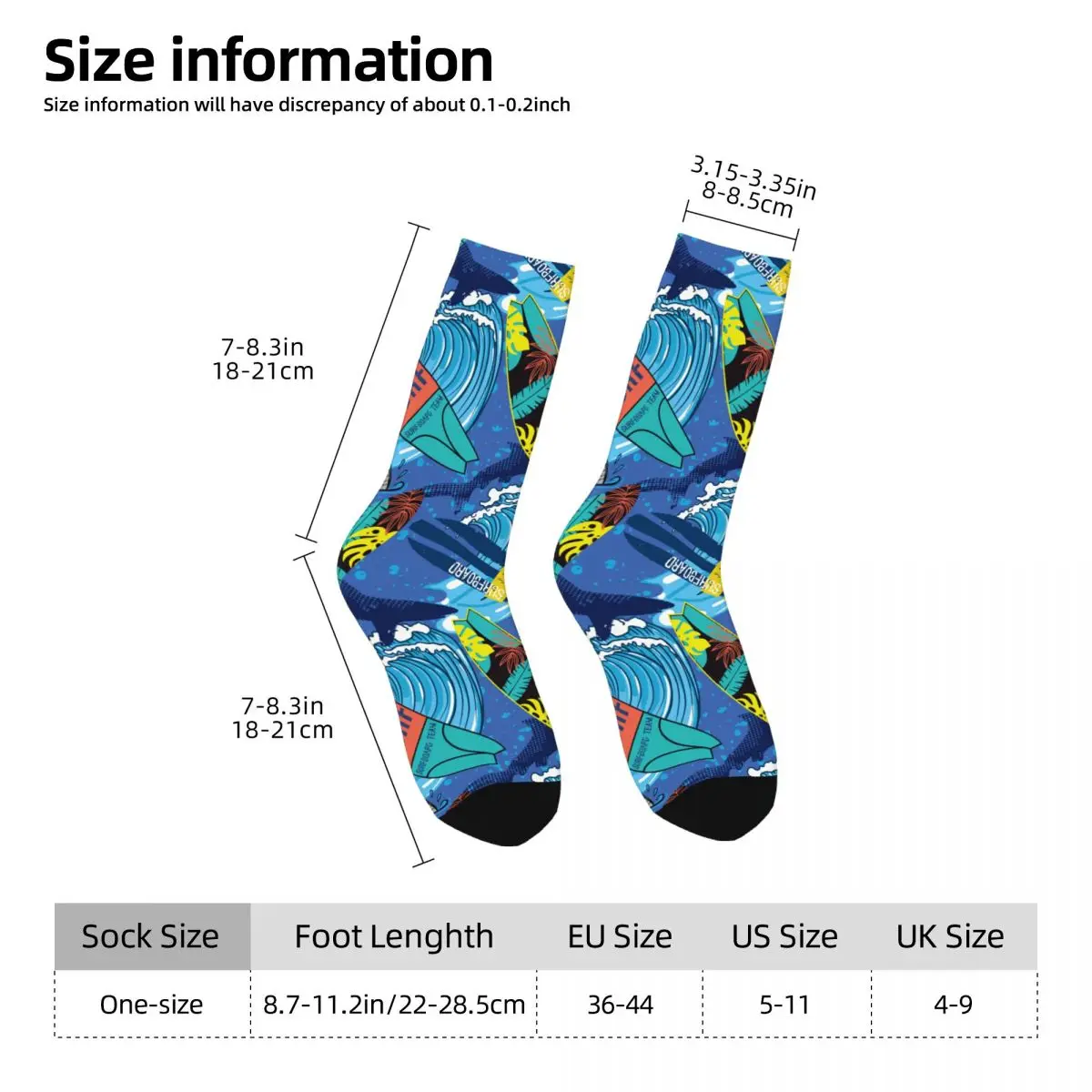 Surfboard Sock Printed Man Polyester