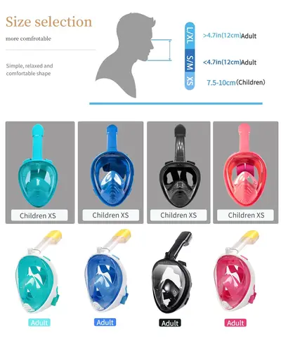 10 best sales पूरे चेहरे वाला स्नॉर्कलिंग मास्क - №9