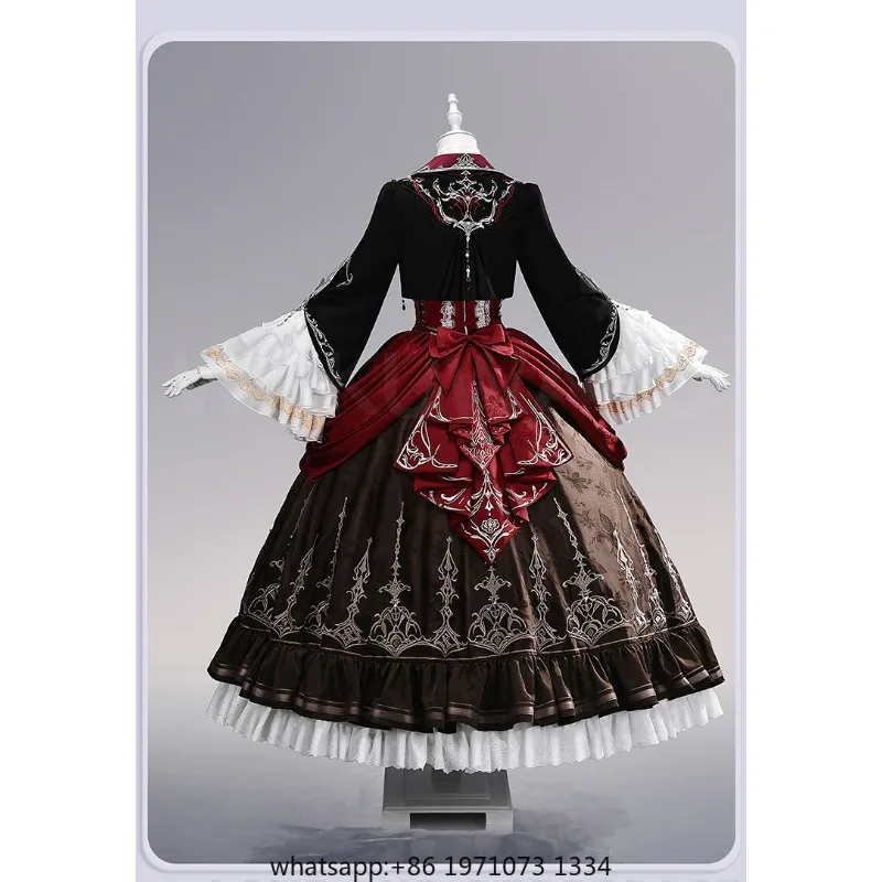 IN STOCK Hunter MC Cosplay Costume Game Love and Deepspace【S-2XL】WakuWaku Heroine Sylus Silverwing Fiend Lolita Hat Plus Size