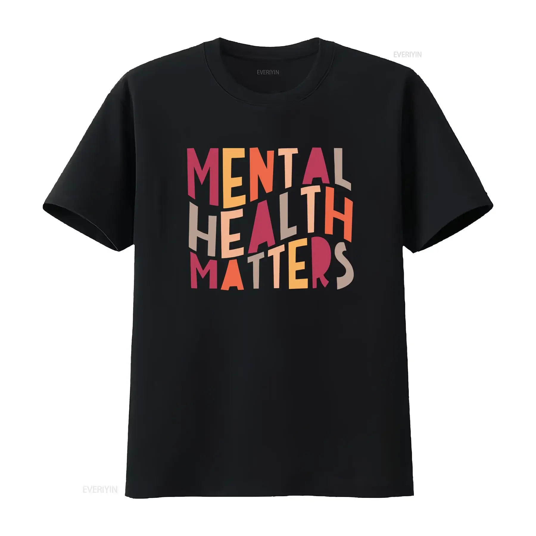 Mental Health Matters T Shirt Awareness Anxiety Therapist PsychologisT tee vintage Washed Slightly graphic Breathable Soft