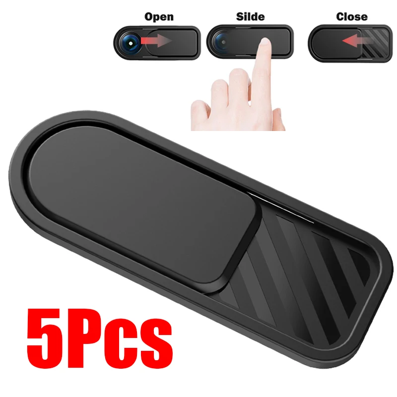 Webcam Cover Shutter Magnet Slider Plastic Camera Cover Mobile Phone Lenses Privacy Sticker for iPad Tablet Web Laptop Pc Camera