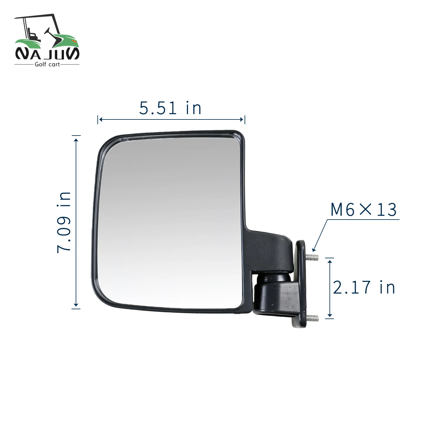 Golf Cart Parts HUA XIN LangQing Rear View Mirror with Screw Mount