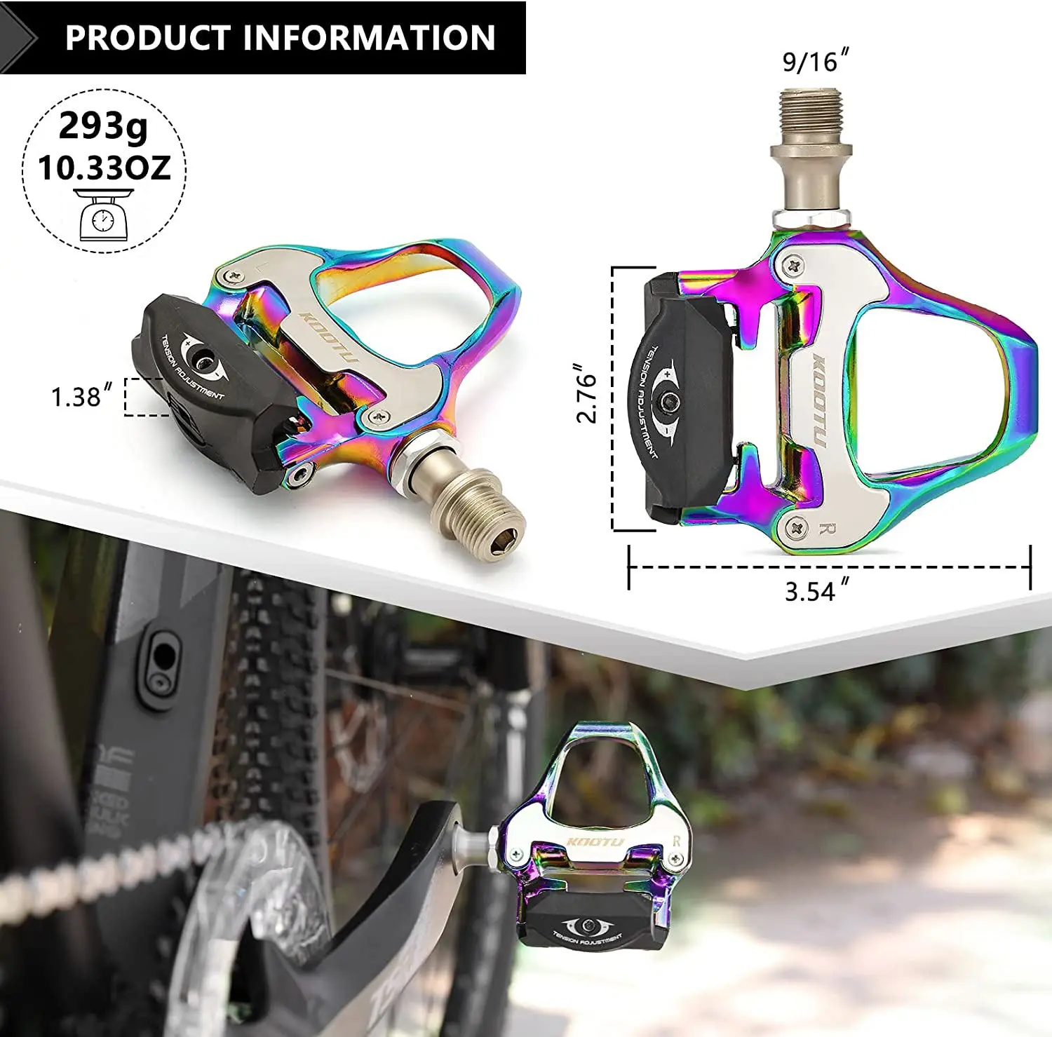 Road Bike Clipless Pedals, Racing Shoes, Clip-On Pedals With Sealed Bearings, For Shimano And KEO Systems, USA Warehouse