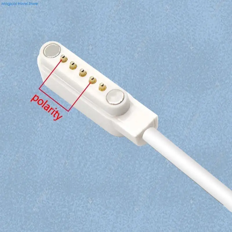 N2UB USB Fast Charging Cable Data Cord Power Adapter Dock Suction Suitable for USB 2.0 Male to 5 Pin Watch