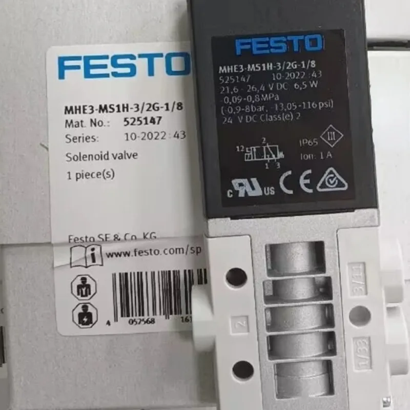 

Parts for FESTO Festo, Solenoid Valves MHE3-MS1H-3/2G-1/8 525147