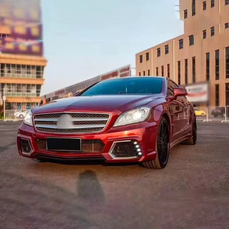 For  Car Body Kit CLS Level W218 Body Kit with CLS63 Complete Set of Car Bumpers Side Skirts