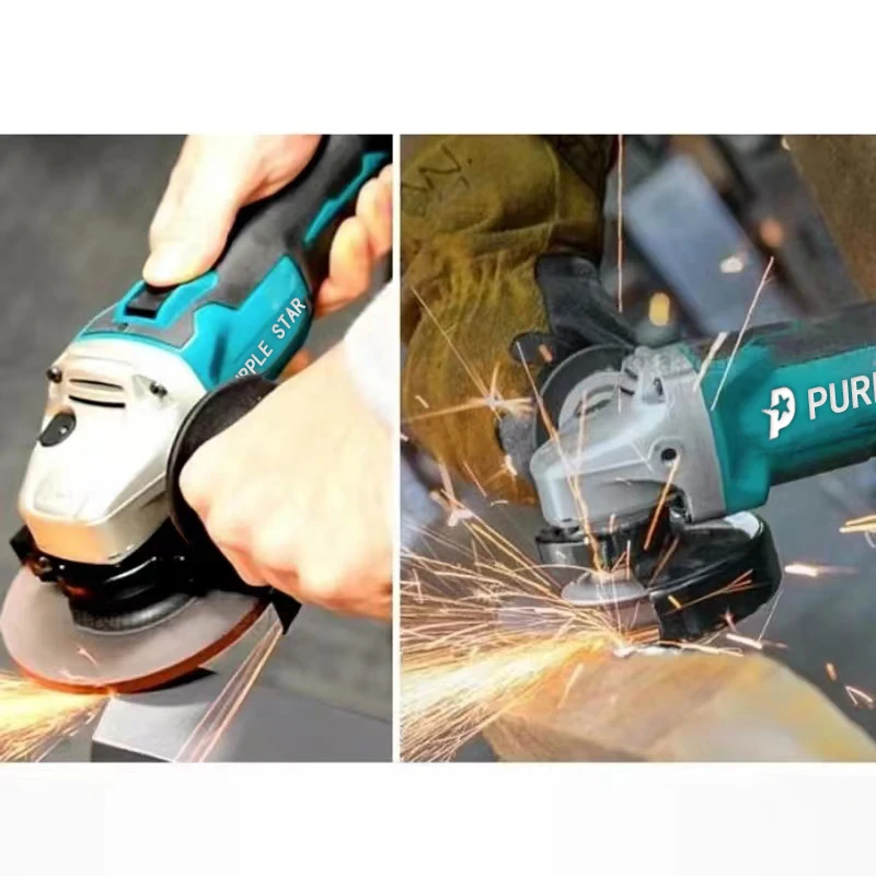 Imagem -05 - Brushless Lithium Electric Angle Grinder Máquina de Corte Recarregável Alta Potência Polimento para Makita 18v 125 mm Dga404