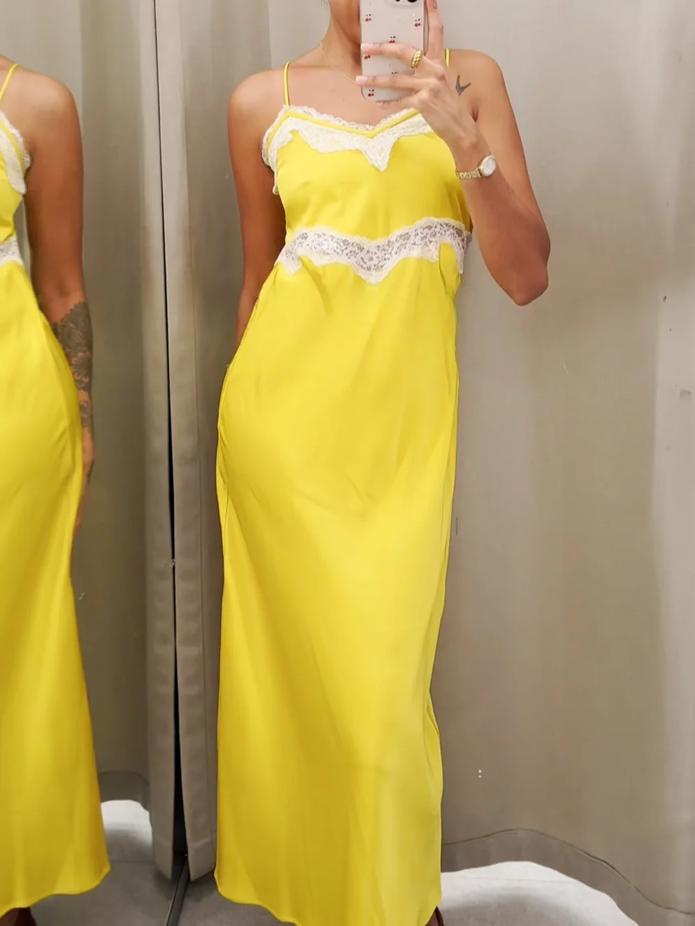 Elegant V-Neck Sleeveless Lace Splicing Women's Party Dress Slim High Street Style Female Sling Dress Sexy Fashionable