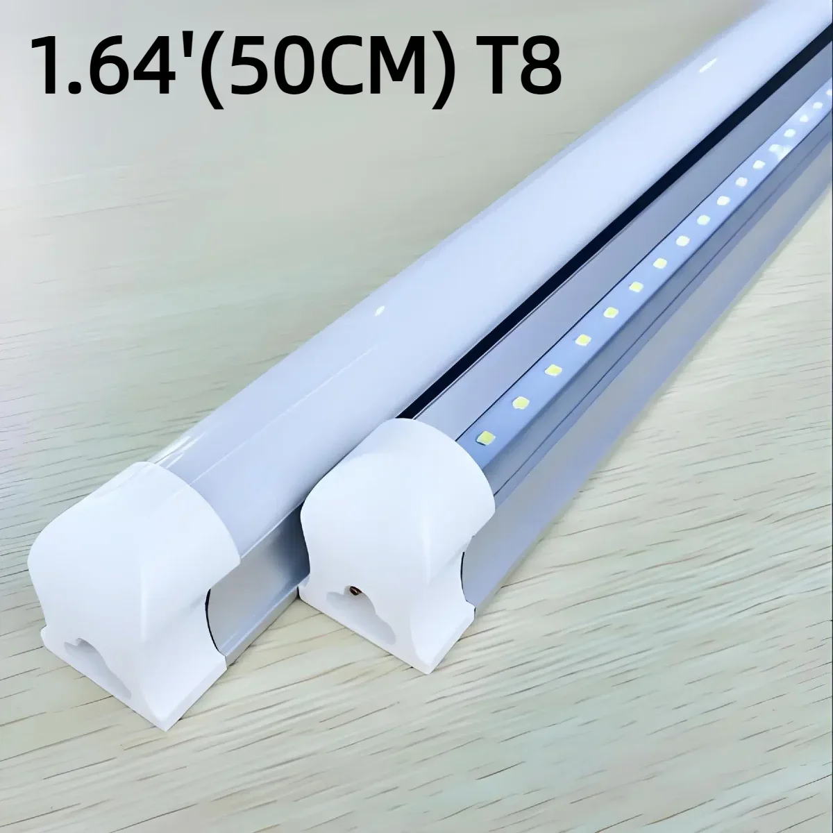 

1,64 фута/50 см T8 светодиодный трубчатый светильник встроенный люминесцентный барный светильник алюминиевый корпус 220 В 110 В ЕС США для гаража, потолка, стены, склада