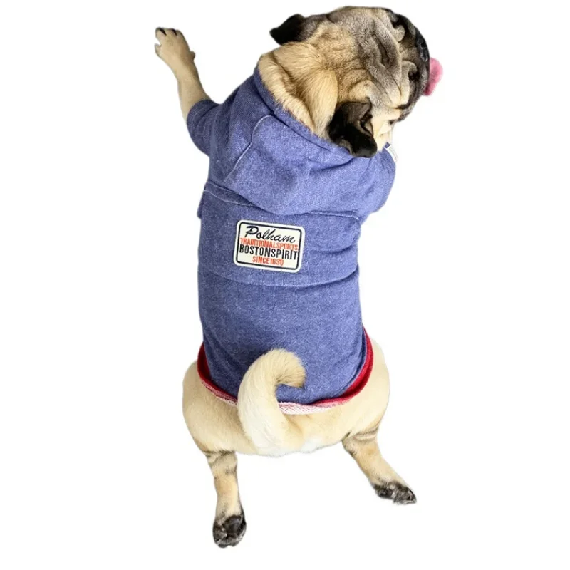 

*Pugo French Dou Clothes Pet Sweater Jacket Autumn and Winter Sweater Dress Schnauzer Clothes