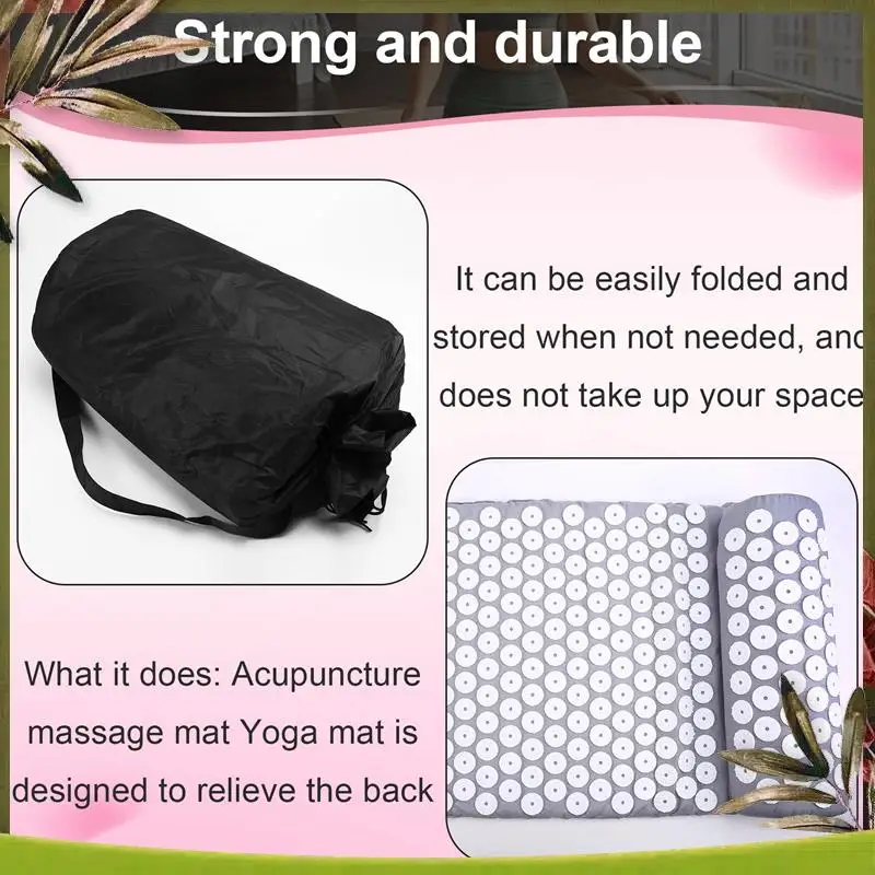 

Reliable-Acupuncture Massage Mat Meridian Mat Massage Point Therapy Mat To Relieve Back Pressure Yoga Mat Relieve Back Pressure