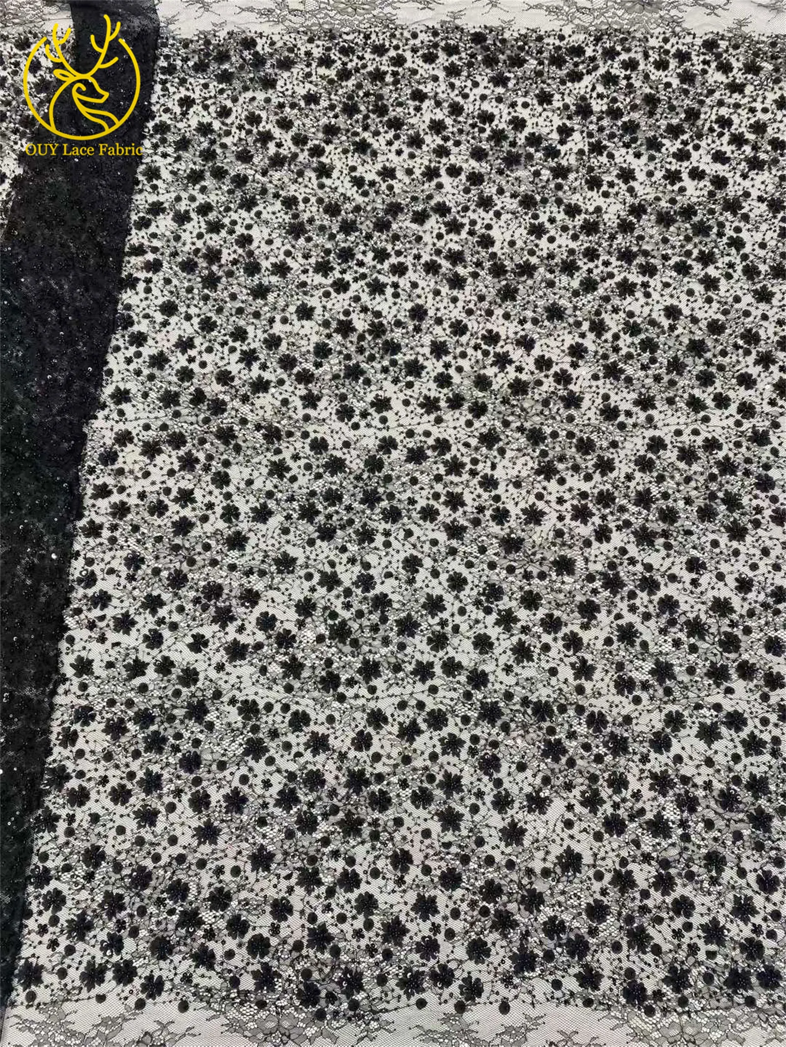 Neuester Spitzenstoff mit Pailletten und Perlen, 2026, hochwertiger afrikanischer nigerianischer Spitzenstoff, Hochzeitskleid und Abendkleid, Nähen, 5 Yards – Detail 22