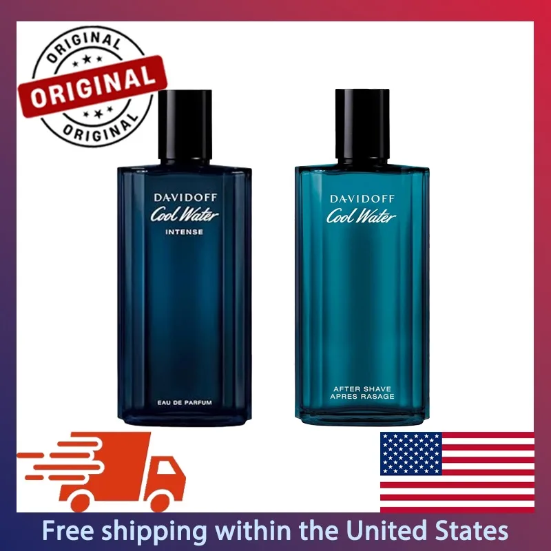 4,2 onzas Davidoff agua fría Eau de Parfum intenso Homme Spray Perfumes originales feromonas irresistibles Perfume Colonia para hombres