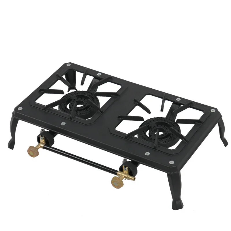 Cast Iron Household Large Firepower Natural Gas Stove Outdoor Camping Barbecue LPG Stove