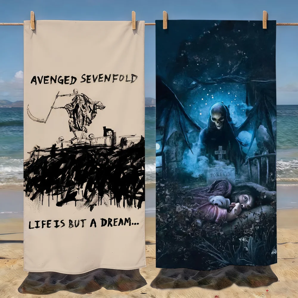 Band S-Sevenfold Towel Soft Pool Gift For Travel Gym Shower Camping Quick Dry Sports Beach Towels