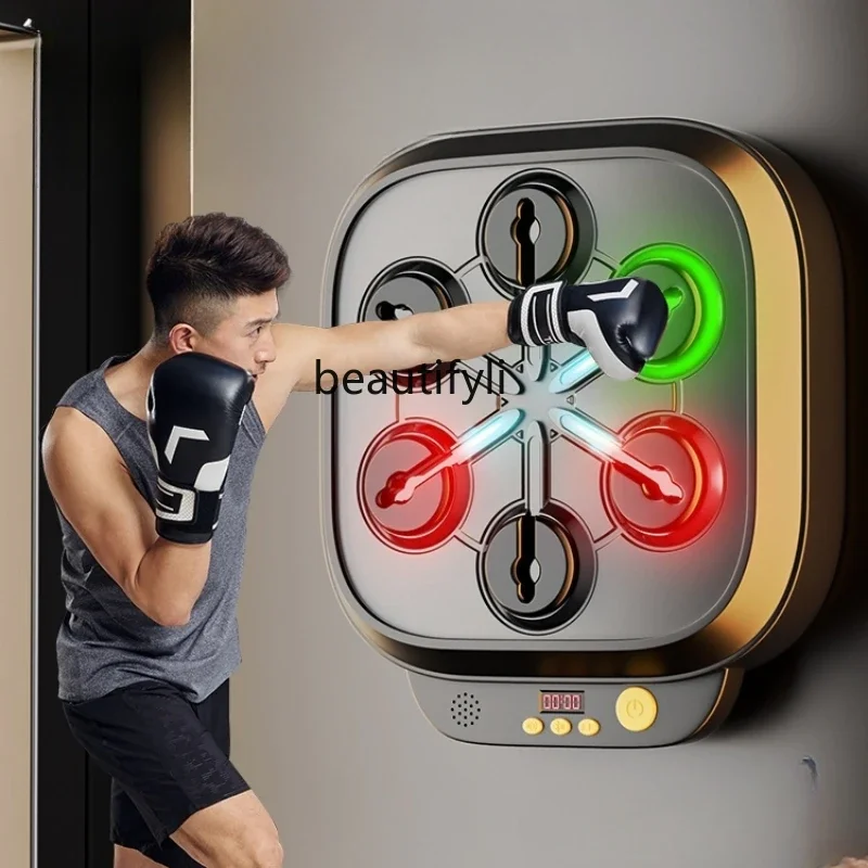 Intelligent Music Boxing Machine Wall Target Adult Strike Response Electronic Target Sanda Boxing Training Equipment