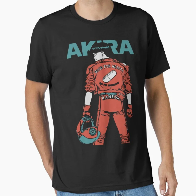 

80s Retro Anime Akira japan manga printed Short-sleeve crewneck T-shirt for men Large size Adult S-6xl Tops