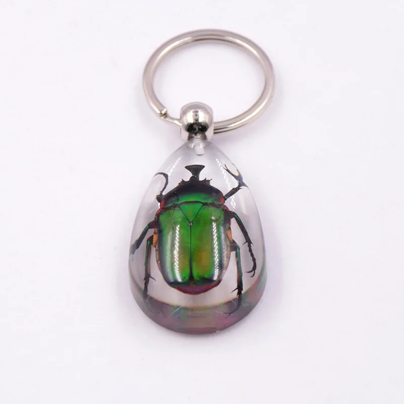 1PC New Resin Insect Keychain Scorpion Insect Specimen Pendant Random Color Cute Keychain