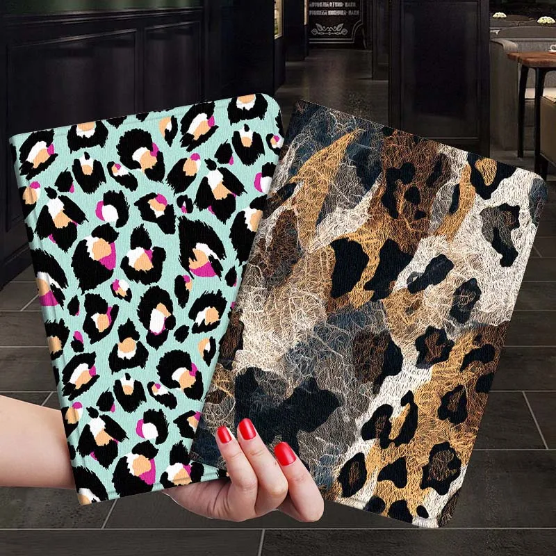 

Cartoon leopard print art For Samsung Galaxy Tab S7 S8 S9 S10 FE Plus 12.4 13.1 Inch Tablet Case