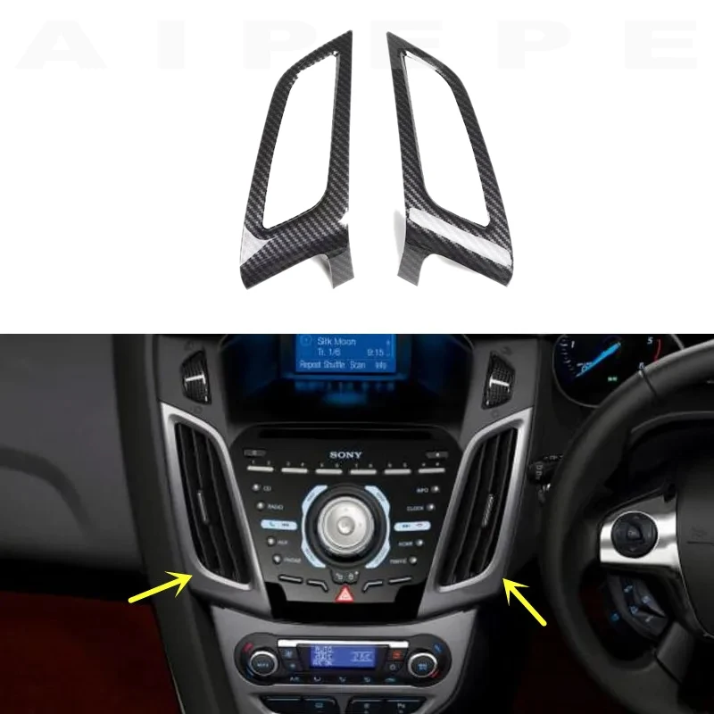 For Ford Focus MK3 2012 RHD Right Hand Drive ABS Carbon Fiber Style Decoration Accessories Car Interior Cover Trims Stickers