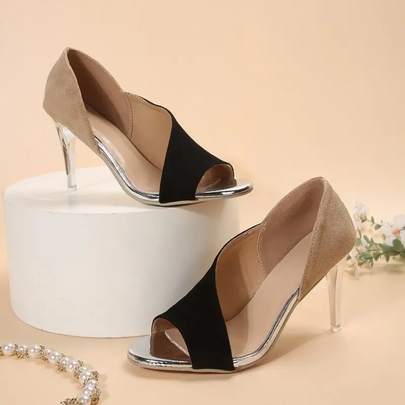 

Women Shoes Fashion Sexy Pumps High Heels Summer Ladies Increased Stiletto Peep Toe Sandals Wedding Party Woman Shoes Plus Size