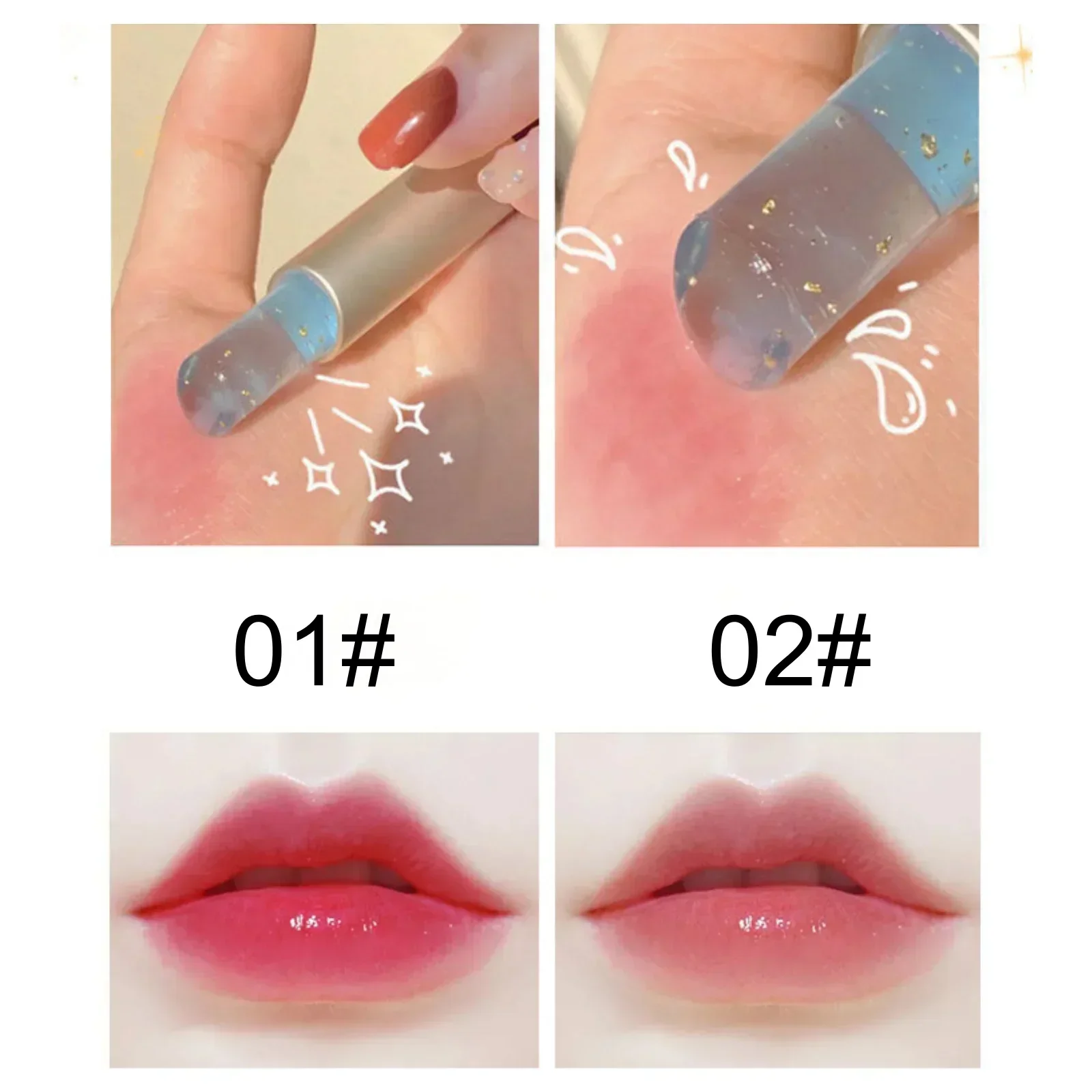 1pc Jelly Lipstick - Temperature Sensitive Color Changing, Moisturizing, Waterproof, and Nourishing, beauty-Looking Lips