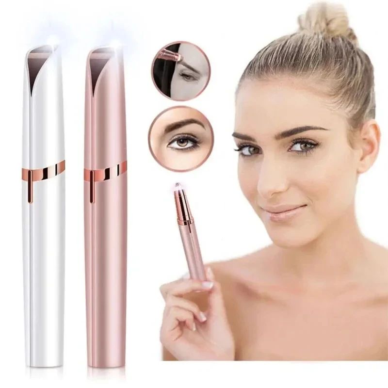 Caneta Aparadora Elétrica Inteligente para Sobrancelhas, Depilador Automático para Homens e Mulheres, Barbeador Feminino, Removedor de Pelos de Beleza