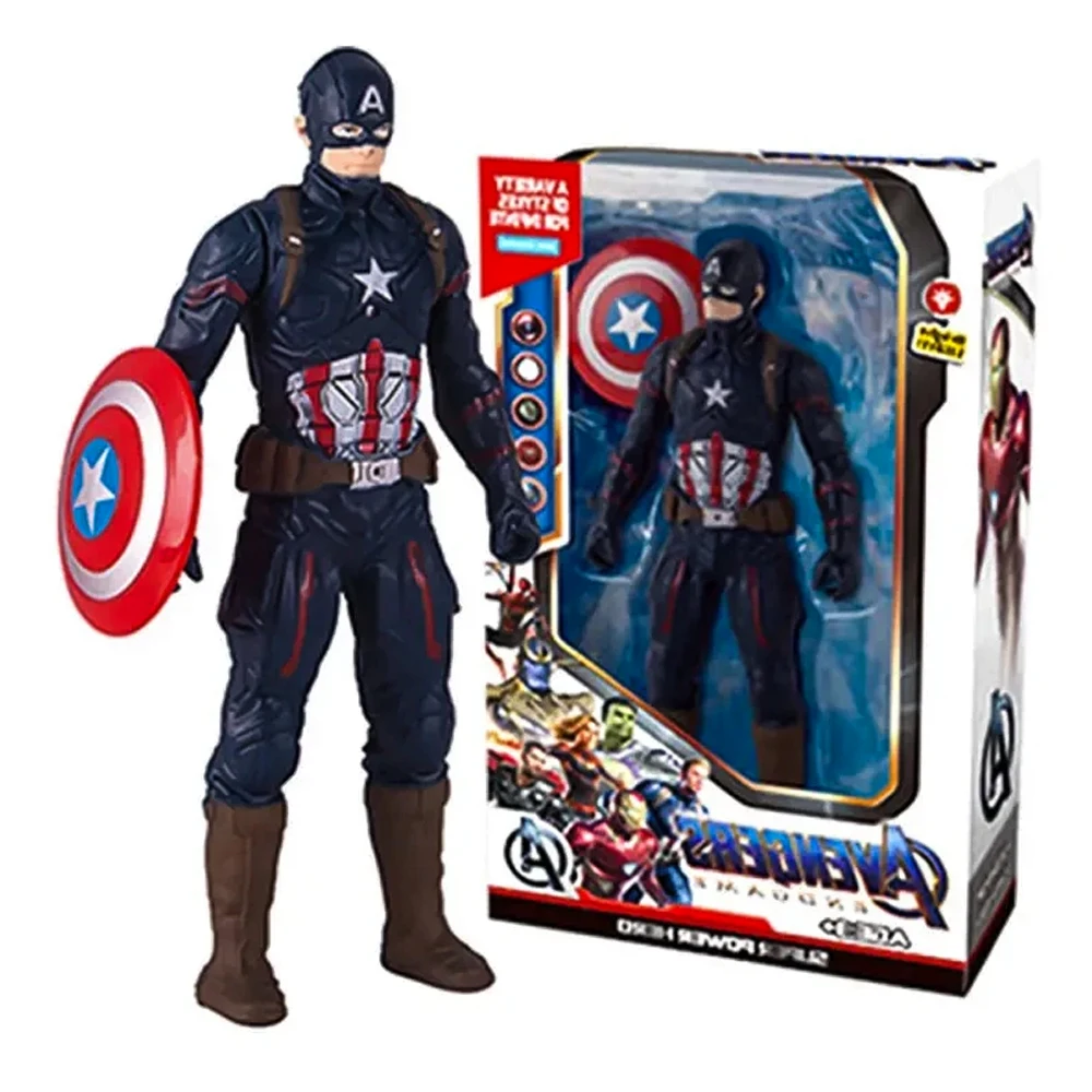 جديد مارفل سبايدرمان هالك الرجل الحديدي أنيمي عمل الشكل لعبة هدية الكريسماس المفاصل المنقولة البلاستيكية مضيئة دمية جمع نموذج اللعب