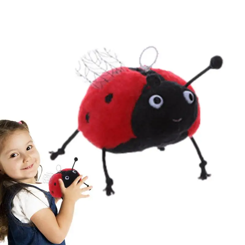 

Stuffed Ladybug Bee Plush Toys Ladybug Bee Shape Plush Doll Cute Comfortable Ladybug Bee Sounding Doll For Kids Girls Boys