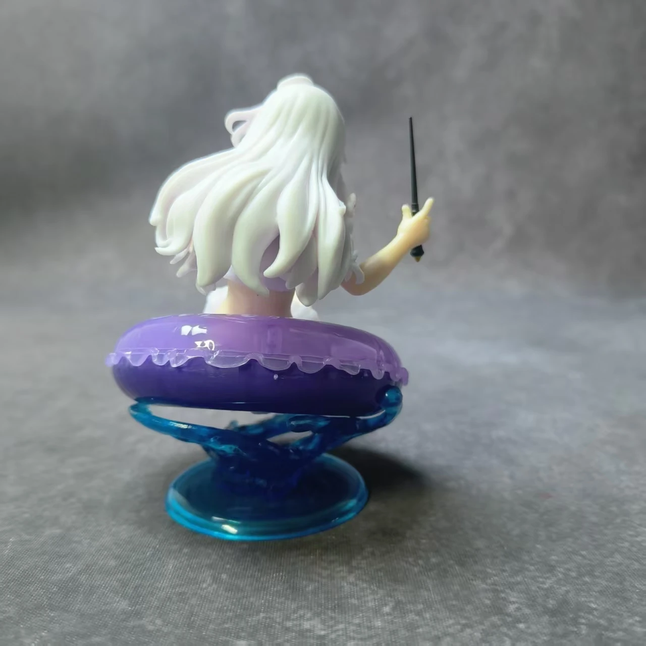 11cm Anime Cute Elaina Figure Wandering Witch The Journey PVC Sitting Position Swimsuit Model Swimming Ring Toys Gifts