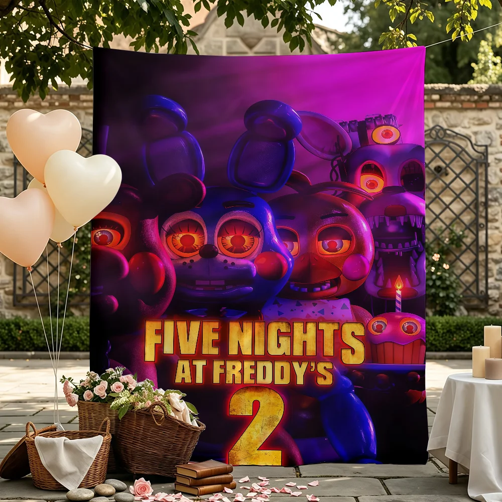 Movie F-Five N-Nights at F-Freddy's 2-S flag Wall Decor For Garden Party Living Room Home Bedroom Outdoor Tapestry Banner