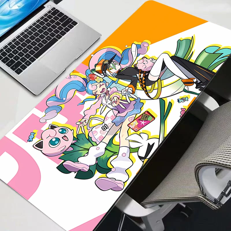 Computer Varmilo Keyboard Mouse Pad Anime Pokemon Pikachu Gaming Accessories Table XXL Gamer Carpet Desk Mat  Mousepad