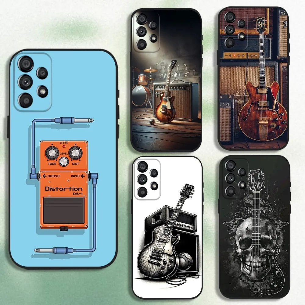 

Guitar Amp Phone Case For Samsung Galaxy A20,A21s,A22,A31,A32,A52,A53,A72,73,A80 Soft Black Cover