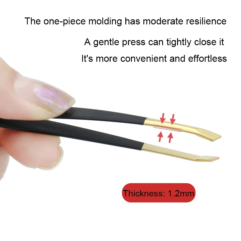 プロ仕様のステンレス製眉毛用ピンセットは、女性のための便利なプロ仕様の美容・メイクツールです。