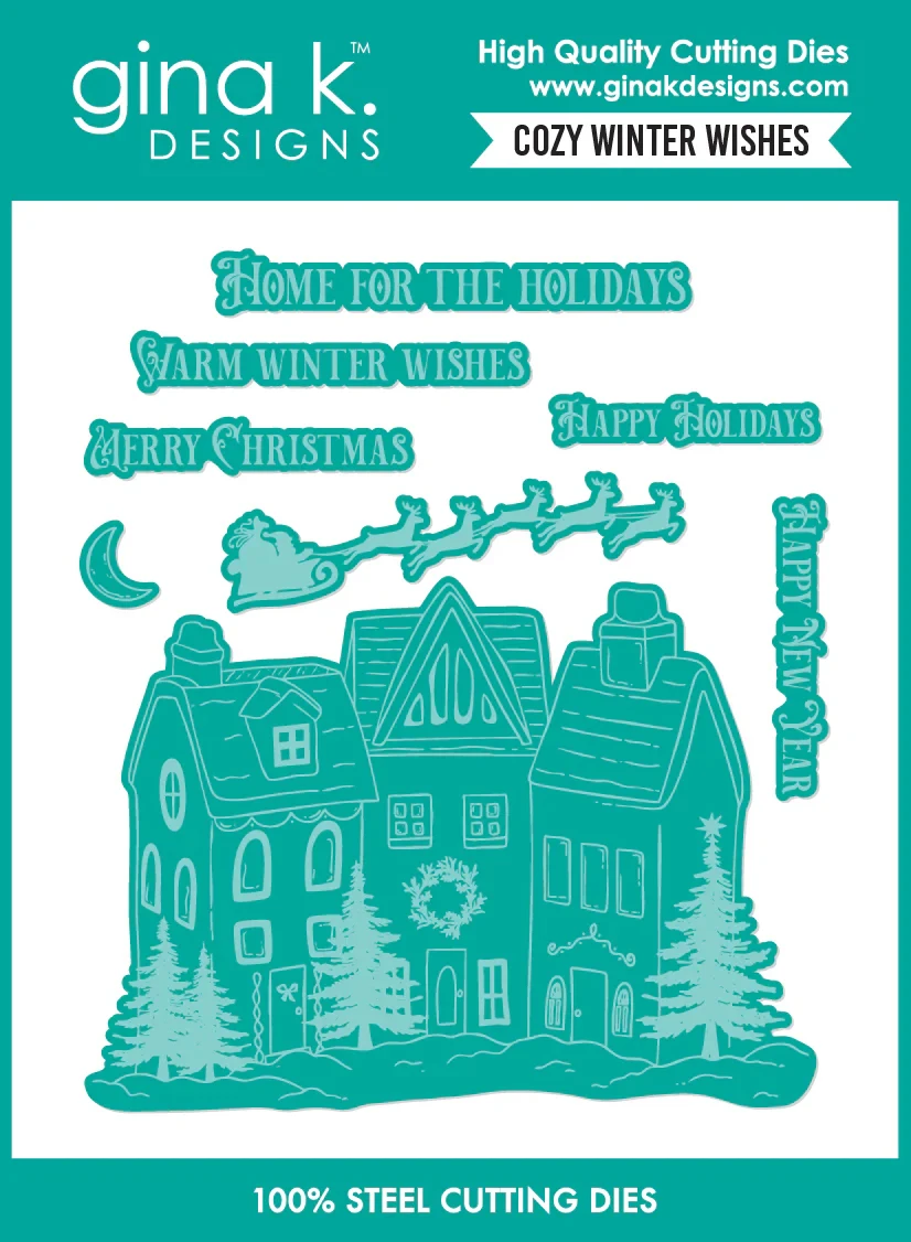 رغبات الشتاء المريحة Stamps 2025 قوالب القطع المعدنية الجديدة DIY بها بنفسك سكرابوكينغ الحرف صانع ألبوم صور قالب اليدوية الديكور #3