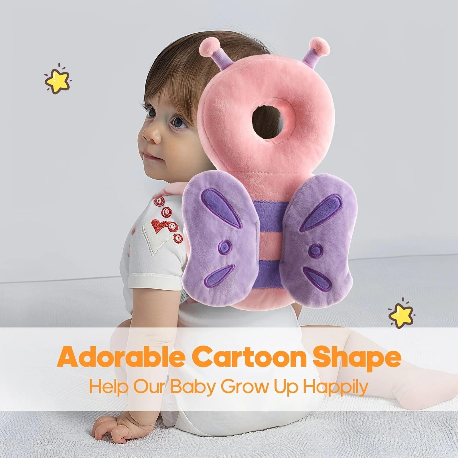 Cute Animal Pattern Head Protection Backpack - Children's Soft Polyester Cushion, Lightweight Hand Washable Equipment, Suitable