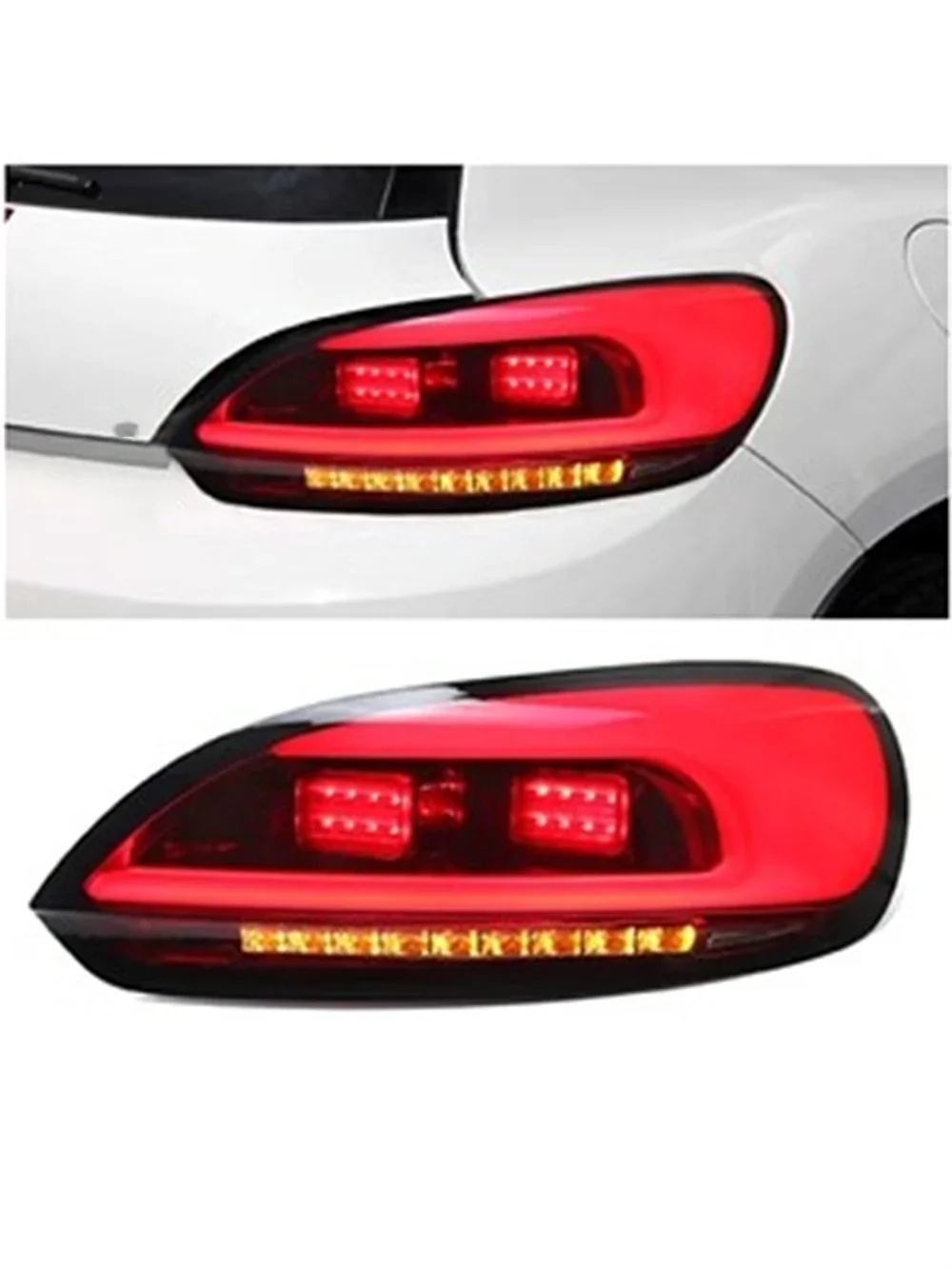 

Car led Taillight rear Lamp assembly for 09-14 Volkswagen vw Scirocco 1.4T 2.0T Rear Bumper Light Brake Driving Turn Signal 2pcs