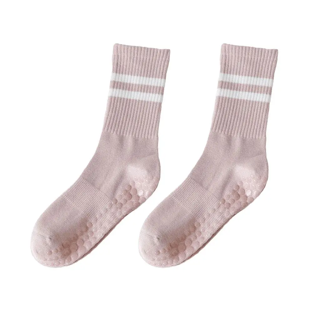 Calcetines antideslizantes profesionales para Yoga, medias de silicona para gimnasio, Fitness, deportes, Fondo de tubo medio, baile, Pilates, T1O4