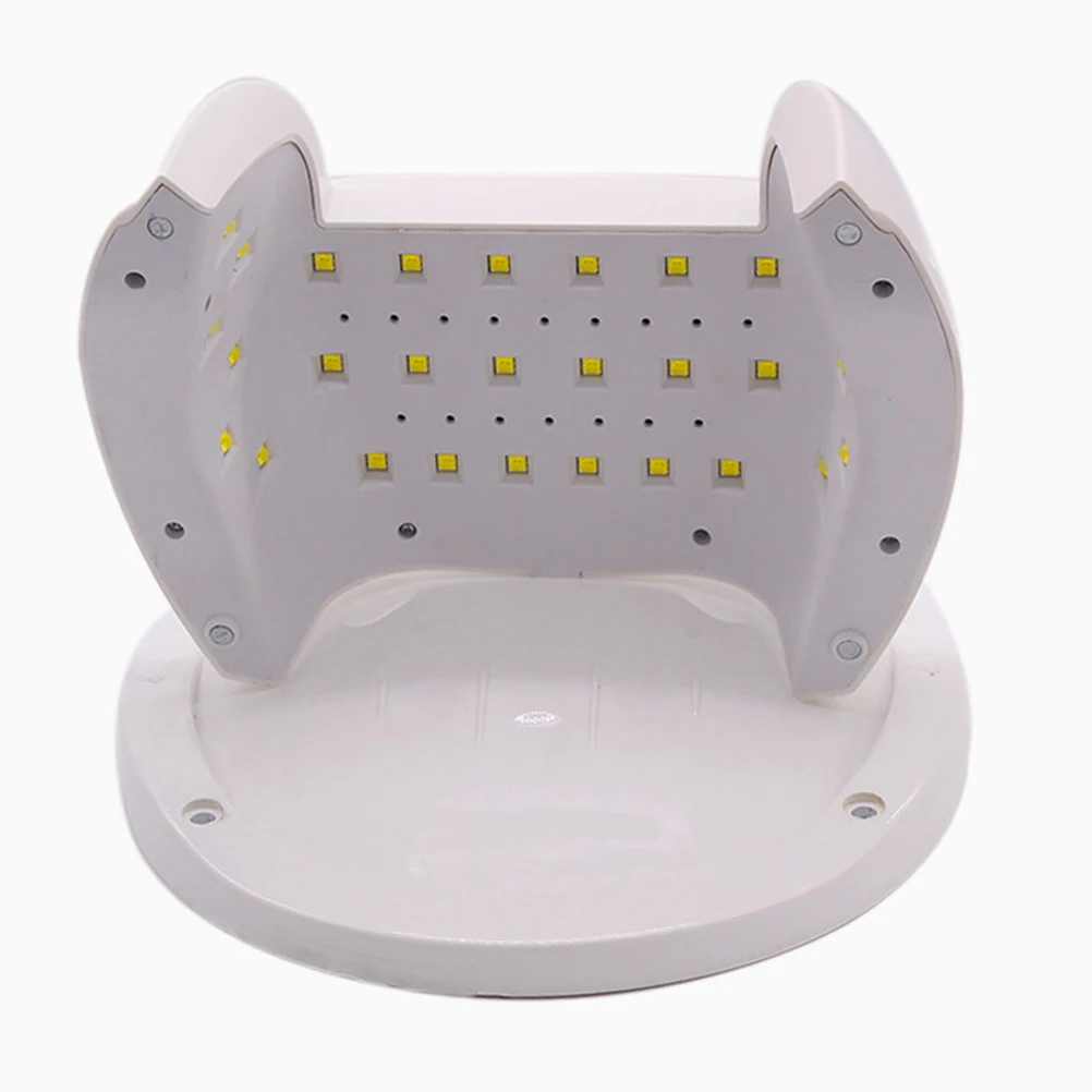 مصباح أظافر LED بالأشعة فوق البنفسجية بقدرة 60 وات لطلاء الجل مع وظيفة الموقت ومجفف الأظافر في صالونات التجميل للاستخدام المنزلي مصباح أظافر أبيض
