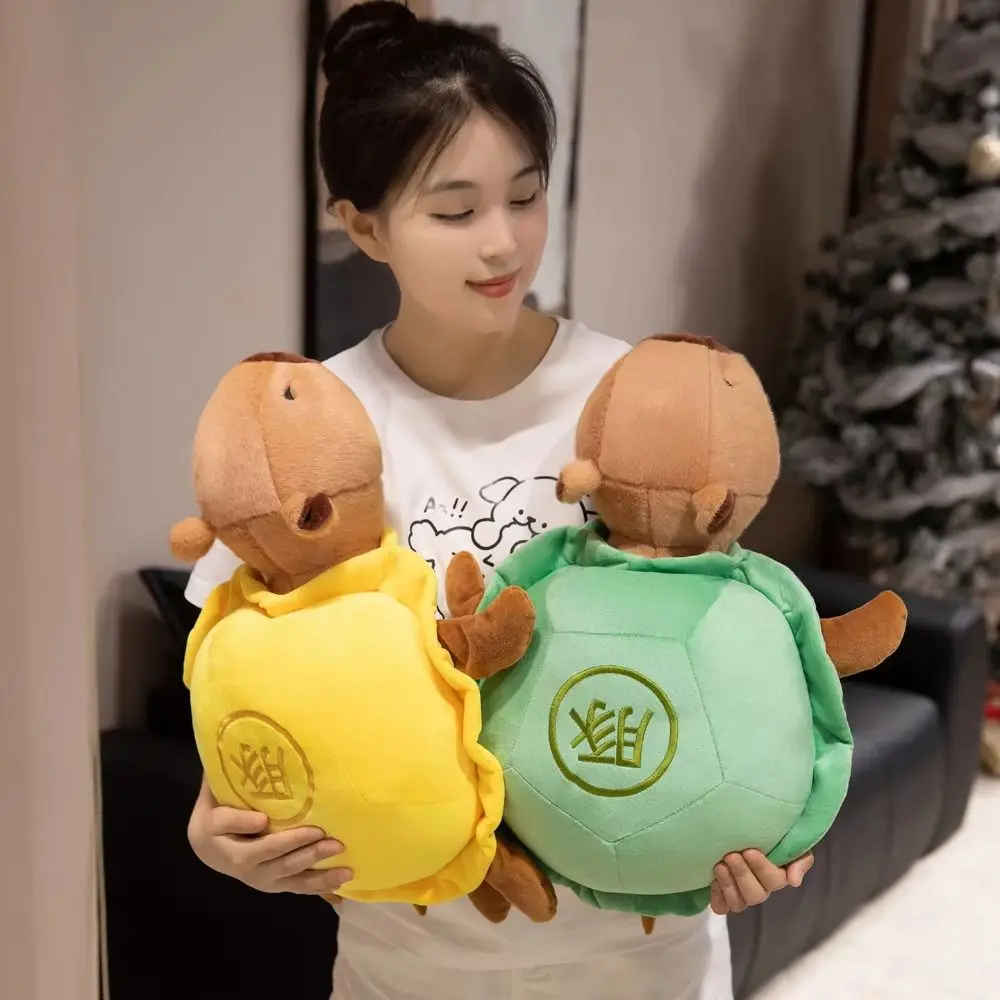 

Fluffy Capybara Turtle Plush Pillow Soft Collection Capybara Plush Toy Cartoon 28cm Turtle Animal Doll Kids Birthday Christmas