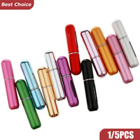 1/5PCS Perfume Atomizer Portable Liquid Cosmetics Containers Traveling Mini Alcochol Perfume Refillable Bottles Empty Spray Bott