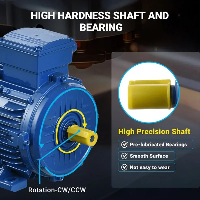 High Performance 4KW PMSM Motor Energy Saving Constant Speed 750/1000/1500/3000RPM Permanent Magnet Rotor  for General Industry