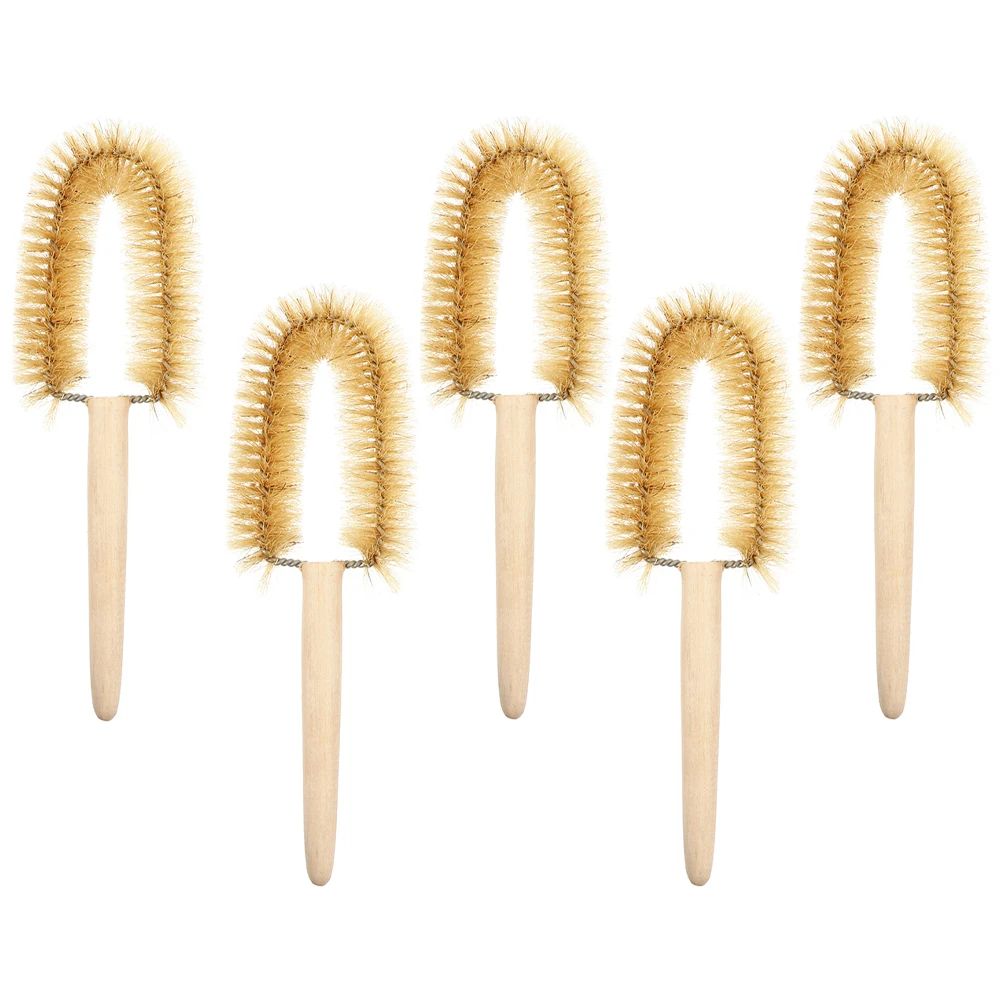 

5Pcs Practical Beaker Brushes For Cleaning Glass Cups Effective Scientific Brushes With Handle