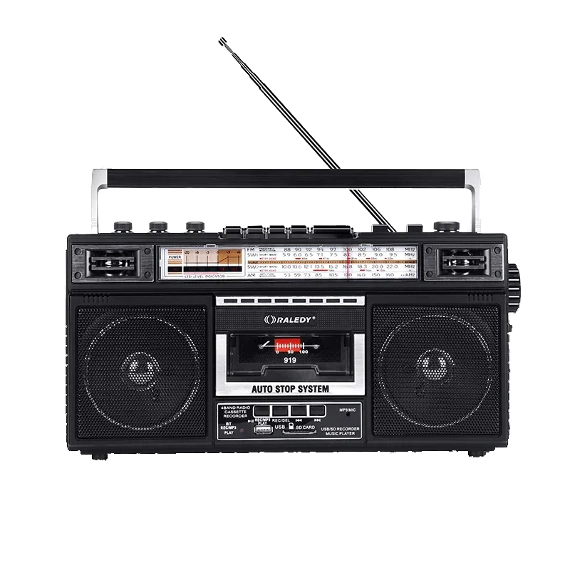 Hot selling 919 cassette player radio portable four band elderly student tape Bluetooth USB drive SD