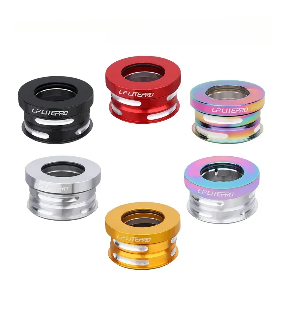 

Folding Bike Headset 44mm Aluminum Alloy Sealed Bearing For Dahon BYA412 P18 P8 Built-In Precision Machined Cycling Components