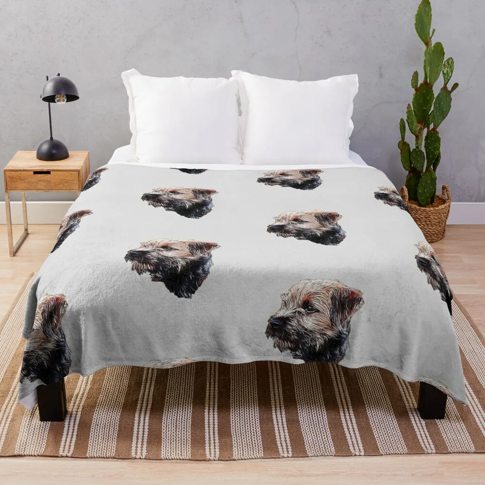 

Border Terrier Throw Blanket Retros Multi-Purpose Sofa Quilt Blankets